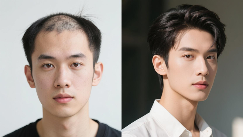 🀥发际线后移显老10岁?专业补发3步逆袭!