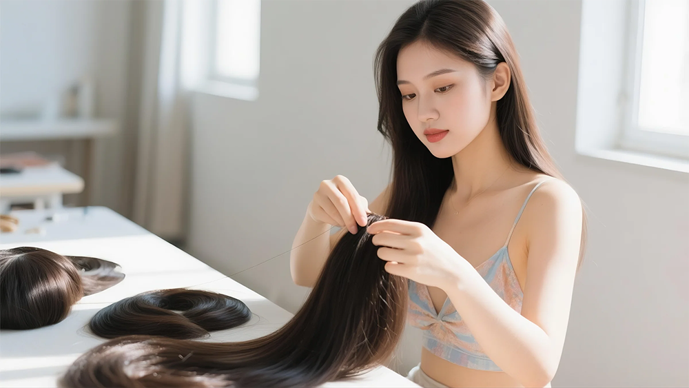 🀀秃顶自救指南!真人发丝假发定制,手工钩织自然到亲妈都认不出