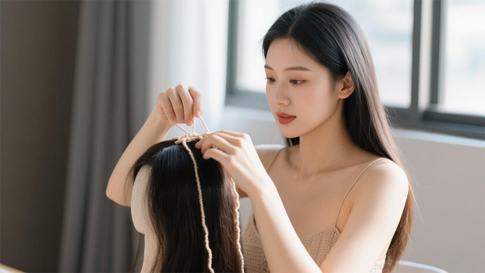 🀀秃顶自救指南!真人发丝假发定制,手工钩织自然到亲妈都认不出