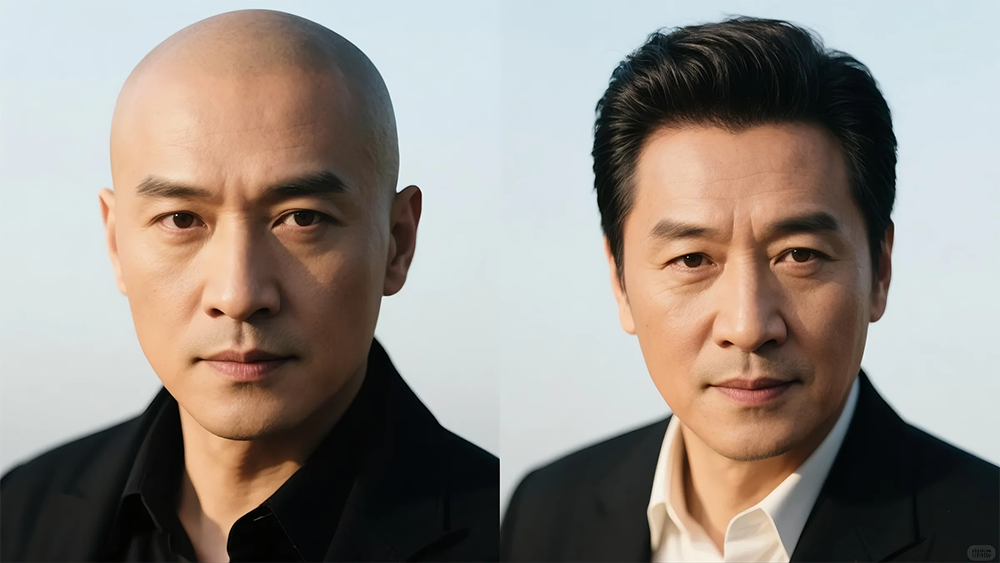 🀀秃顶自救指南!真人发丝假发定制,手工钩织自然到亲妈都认不出