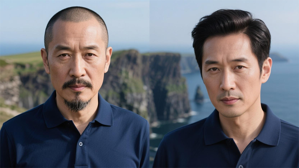 🀥脱发十年终得救!极客侠真人发丝定制:比植发更安全的选择