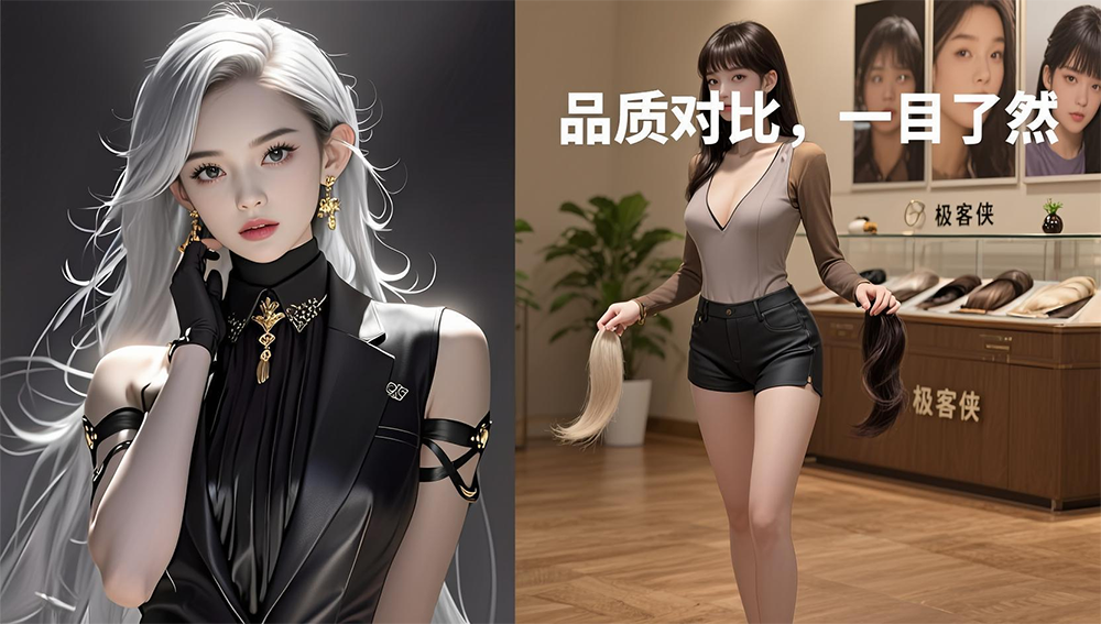为什么你戴的假发像 “头盔”?定制假发 VS 低价劣质款全方位对比