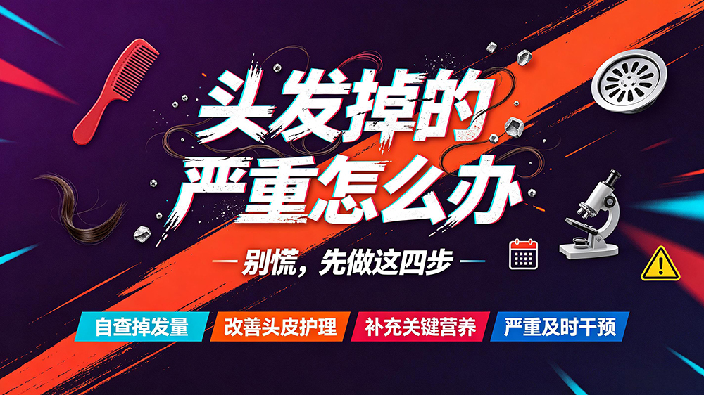 头发掉的严重怎么办?科学防脱全攻略,从根源改善掉发困扰💡