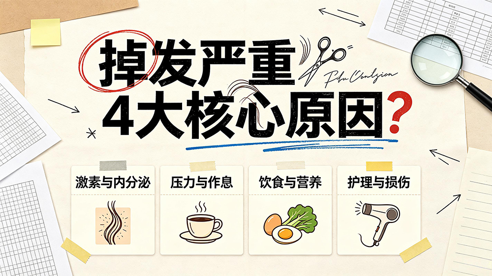 头发掉的严重怎么办?科学防脱全攻略,从根源改善掉发困扰💡