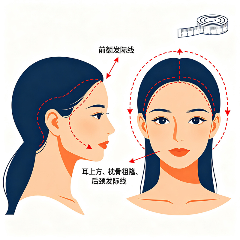 🎯 买假发头围怎么测量最准确?一篇搞定,告别滑脱压头!